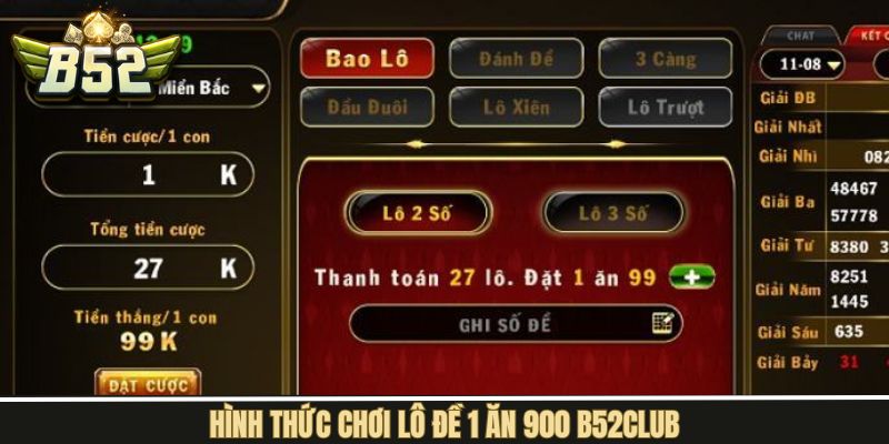 Các hình thức đánh/lô đề tại cổng game