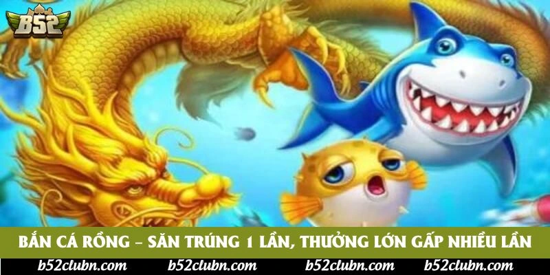 Bắn Cá Rồng – Săn Trúng 1 Lần, Thưởng Lớn Gấp Nhiều Lần