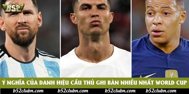 Ý nghĩa của danh hiệu cầu thủ ghi bàn nhiều nhất World Cup